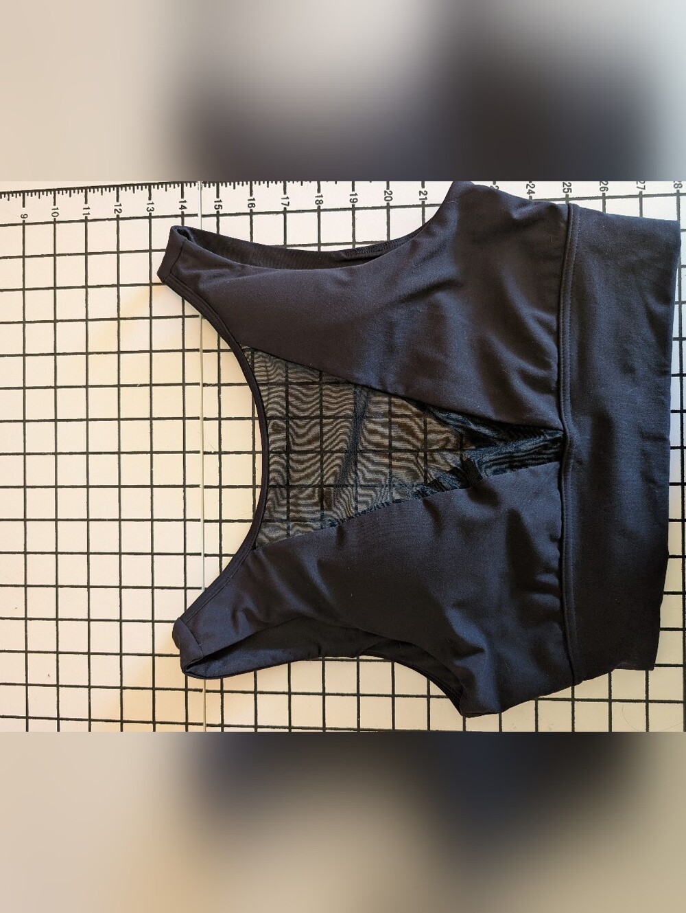 POPFLEX Black Mesh Insert Sports Bra